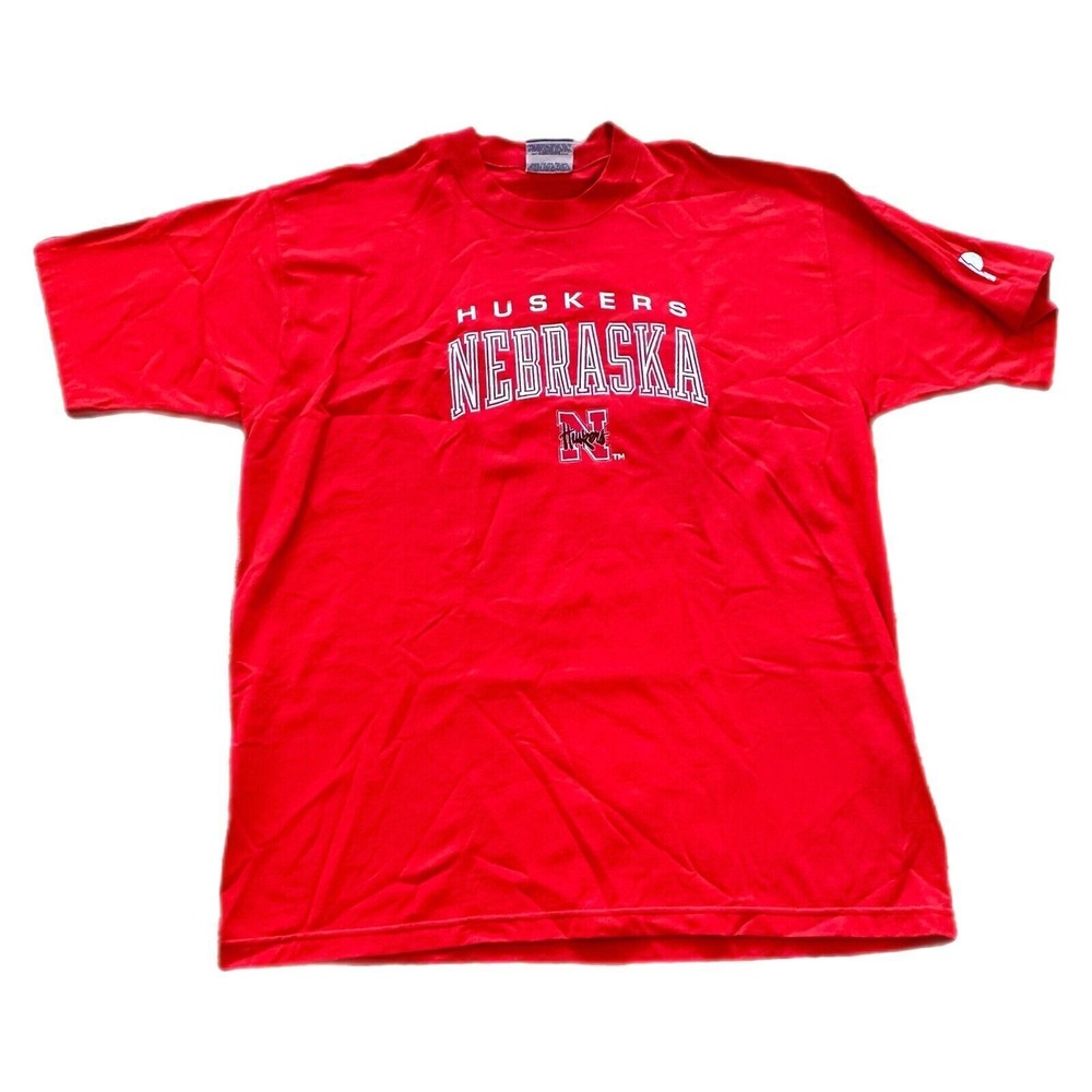 Vintage‎ Nebraska Cornhuskers Shirt Men's XL Huskers Pro Player Red Cotton